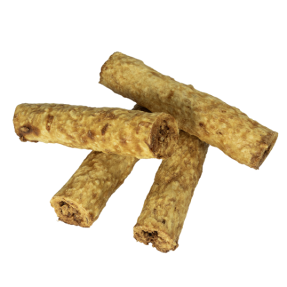 Roll Médio com Colágeno e Cobertura de Pasta de Carne Bovina. Pacote com 1kg